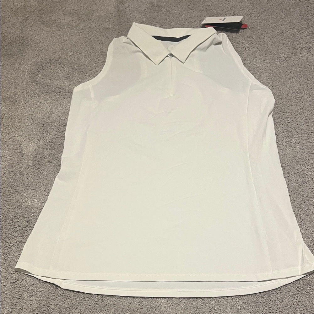 Women's Sleeveless White Blouse